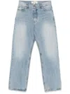 Tonywack Loose Flared-leg Jeans In Blue