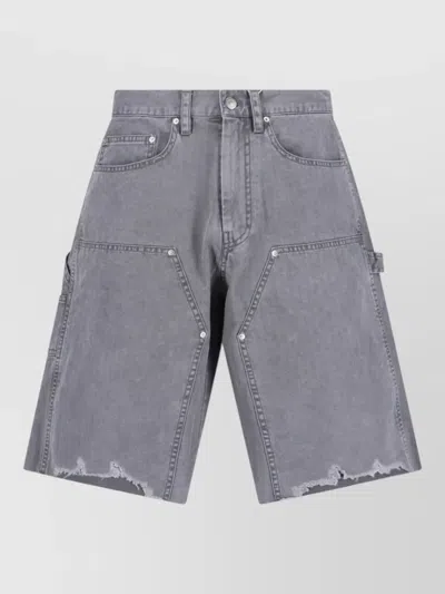 Tonywack Straight Shorts Belt Loops Back Pockets Cargo In Blue