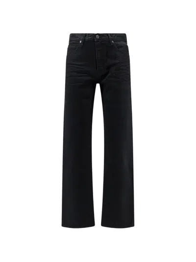 Tonywack Straight-leg Rinsed Jeans In Black