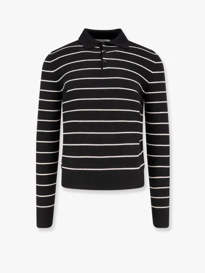 Tonywack Super Fine Merino Wool Striped Polo Shirt