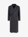 Tonywack Tailored Wool And Cashmere Coat In Gray