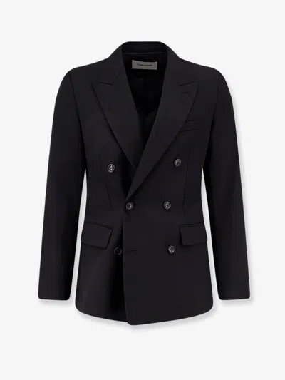 Tonywack Tailored Wool Blend Blazer In Black