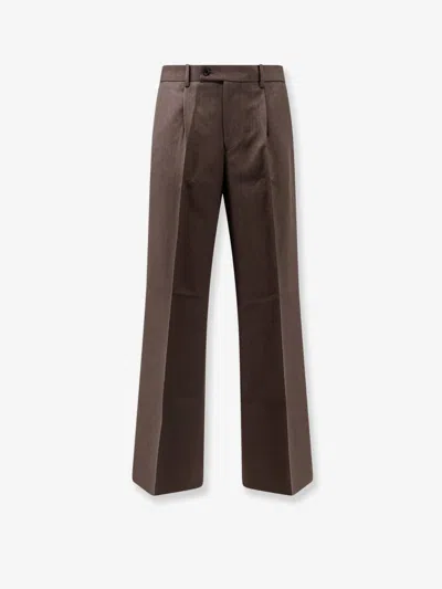 Tonywack Unisex Wool Blend Trousers In Animal Print