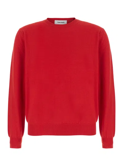 Tonywack Wool And Cashmere Crew-neck Knit Sweater With Round Neck And Long Sleeves In Multi