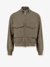 Tonywack Zip-up Flap-pocket Jacket In Brown