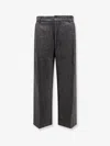 Tonywack Wool Blend Trousers In Gray