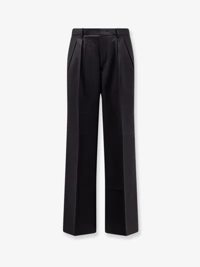 Tonywack Wool Blend Trousers With Frontal Pinces In Black