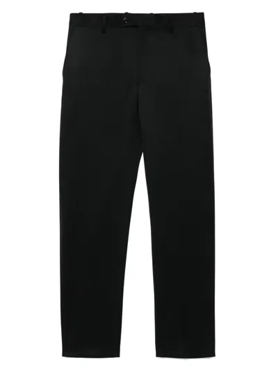 Tonywack Wool Tailored Trousers In Black
