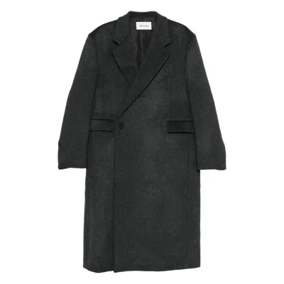 TONYWACK WOOL-BLEND BUTTONED COAT