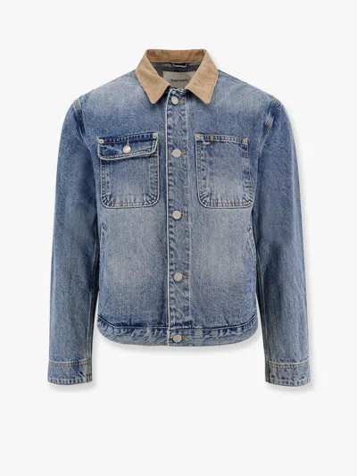 Tonywack Work Washed Denim Jacket In Blue
