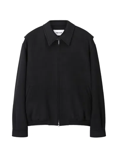Tonywack Zip-up Harrington Jacket In Black