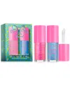 Too Faced 2-pc. Kissing Jelly Twice Upon A Time Limited-edition Lip Oil Gloss Set In Transparent