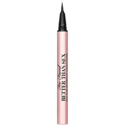 Too Faced Better Than Sex Easy Glide Waterproof Liquid Eyeliner 0.6ml (various Shades) - Deepest Black
