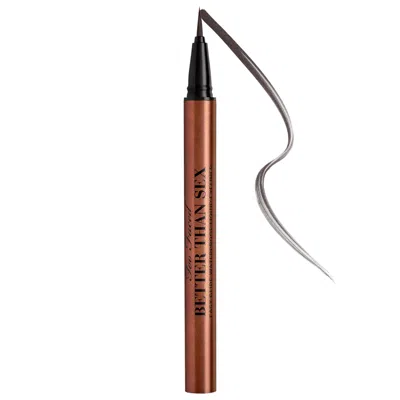TOO FACED BETTER THAN SEX EASY GLIDE WATERPROOF LIQUID EYELINER CHOCOLATE 0.02 OZ / 0.6 ML
