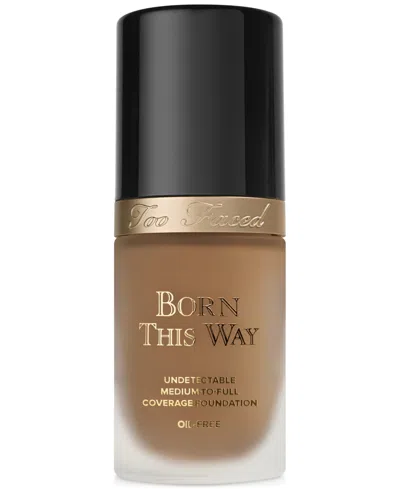 Too Faced Born This Way Flawless Coverage Natural Finish Foundation In Chestnut - Deep W,golden Undertones