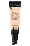 Too Faced Born This Way Soft Matte Foundation Snow 1 oz In Snow