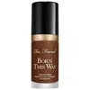 Too Faced Born This Way Undetectable Medium-to-full Coverage Foundation Sable 1 Oz/30 ml In Brown