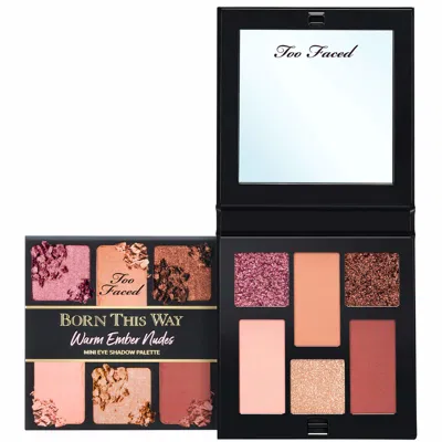 Too Faced Born This Way Warm Ember Nudes Mini Eyeshadow Palette In White