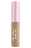 Too Faced Brow Wig Brush On Eyebrow Gel Dirty Blonde 0.19 oz / 5.5 ml In Dirty Blonde