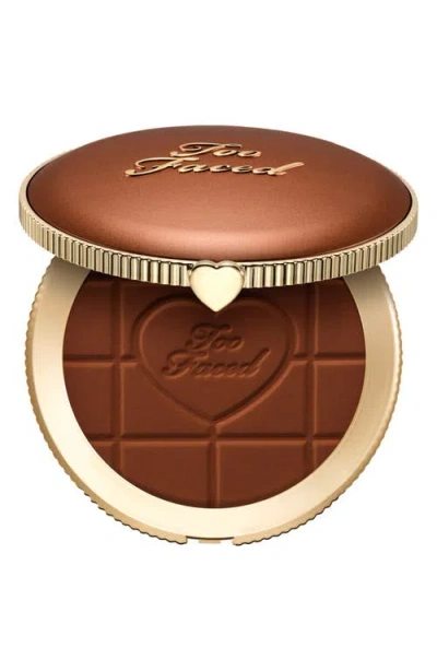 Too Faced Chocolate Soleil Matte Blurring Bronzer In Brown
