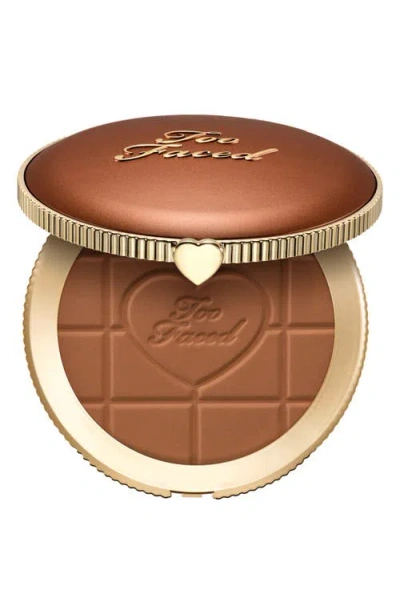 Too Faced Chocolate Soleil Matte Blurring Bronzer In Brown
