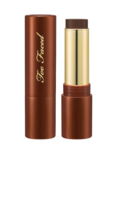 Too Faced Chocolate Soleil Melting Bronzing & Sculpting Stick Chocolate Espresso 0.282 oz / 8.3 ml In Transparent