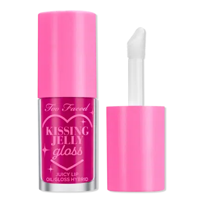 Too Faced Kissing Jelly Hydrating Lip Oil Gloss - Raspberry In Pink