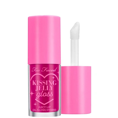 Too Faced Kissing Jelly Lip Oil Gloss 4.5ml - (various Shades) - Raspberry