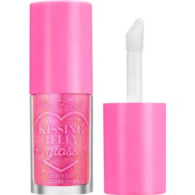 Too Faced Kissing Jelly Lip Oil Gloss In Bubblegum