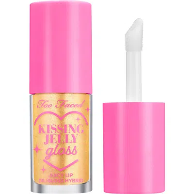 Too Faced Kissing Jelly Lip Oil Gloss In Pina Colada