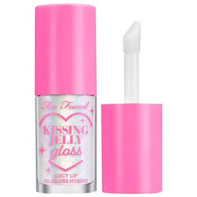 Too Faced Kissing Jelly Non-sticky Lip Oil Gloss Strawberry Frosting 0.15 oz / 4 ml