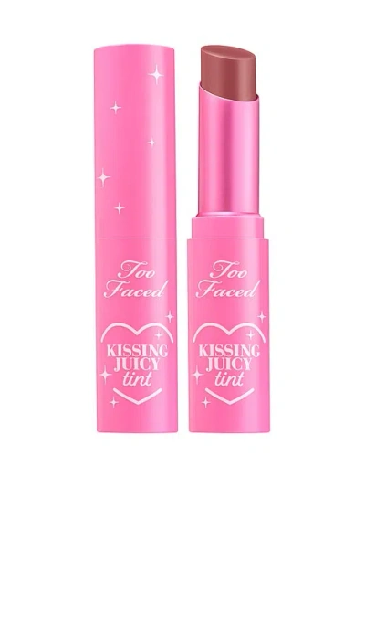 Too Faced Kissing Juicy Tint Lip Balm Cream Soda 0.1 Oz/3 ml In Brown