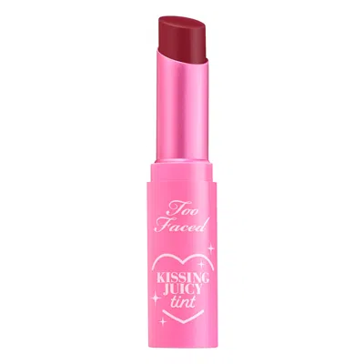 TOO FACED KISSING JUICY TINT LIP BALM RASPBERRY 0.1 OZ/3 ML