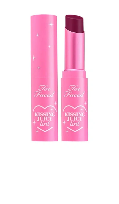 Too Faced Kissing Juicy Tint Lip Balm Grape Soda 0.1 Oz/3 ml In Purple