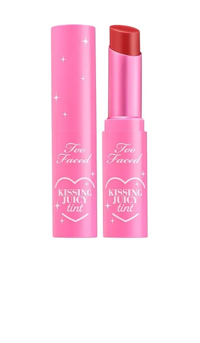Too Faced Kissing Juicy Tint Lip Balm Cherry Pie 0.1 Oz/3 ml In Red