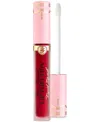 Too Faced Lip Injection Longwear Power Plumping Cream Liquid Lipstick In Infatuated (vivid Warm Red)