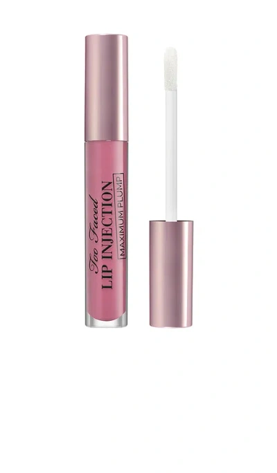 Too Faced Lip Injection Maximum Plump Extra Strength Hydrating Lip Plumper Full Send 0.14 Oz/4 G In Pink