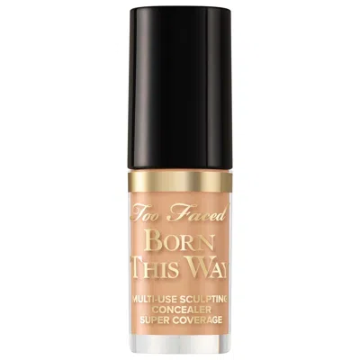 TOO FACED MINI BORN THIS WAY SUPER COVERAGE MULTI-USE CONCEALER NATURAL BEIGE 0.06 OZ / 1.77 ML