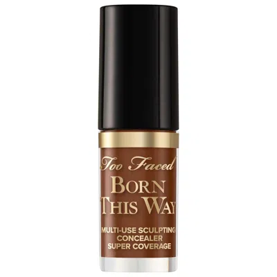 TOO FACED MINI BORN THIS WAY SUPER COVERAGE MULTI-USE CONCEALER TOFFEE 0.06 OZ / 1.77 ML