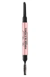 Too Faced Pomade In A Pencil Eyebrow Shaper & Filler Soft Black 0.006 oz/ 0.17 G In Soft Black