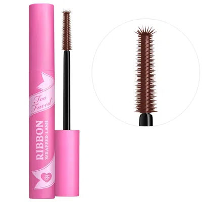 Too Faced Ribbon Wrapped Lash Extreme Length Tubing Mascara Chocolate 0.27 Oz/8 ml In Brown