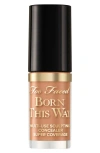 Too Faced Mini Born This Way Super Coverage Multi-use Concealer Warm Sand 0.06 oz / 1.77 ml In Warm Sand