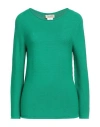 Too Nude Woman Sweater Green Size M Viscose, Acrylic, Elastane