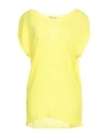 Too Nude Woman Sweater Yellow Size L Viscose, Polyamide In Yellow