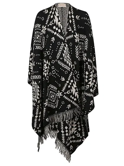 TOOCO TOOCO ETHNIC PRINT JACQUARD CARDIGAN