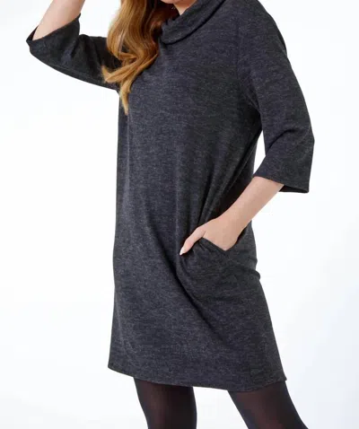 Toofan Oversized Cowl Neck Dress In Black