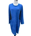 Toofan Women's Block Dress In Royal In Blue
