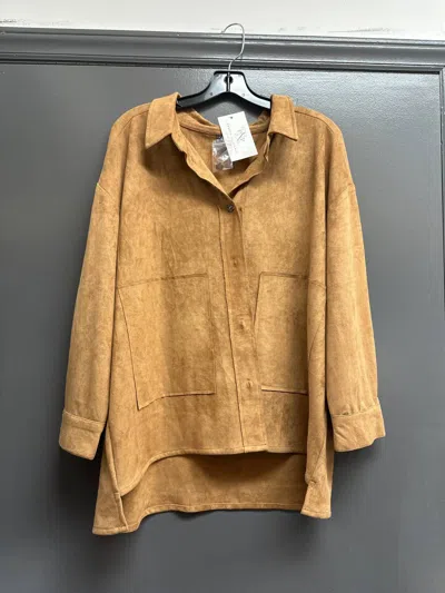 Toofan Women's Two Pocket Jacket In Camel In Brown