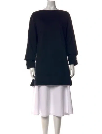 Pre-owned Toogood Bateau Neckline Long Sleeve Tunic In Black