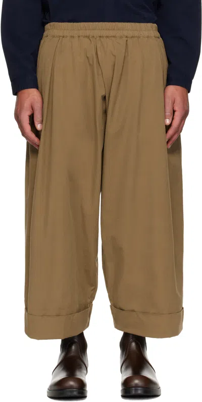 Toogood Beige 'the Baker' Trousers In Brown